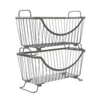 Ashley Small Stacking Basket Silver