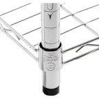 Honey-Can-Do 18" x 36" x 72" 5 Ripiani Organizzatore Cromato: Scaffalatura in Filo, Acciaio, Capacità 158 kg, Stoccaggio Universale