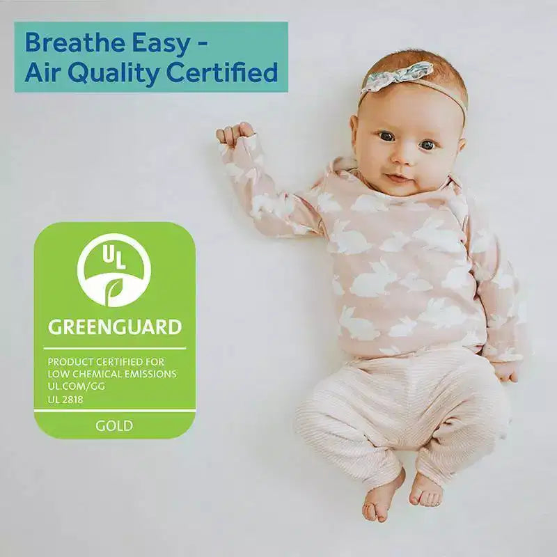 Materasso per culla e lettino 2 in 1 Sealy Cozy Cool Hybrid: rigido, in gel espanso, ipoallergenico, spessore 14,6 cm