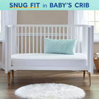 Materasso per culla e lettino 2 in 1 Sealy Cozy Cool Hybrid: rigido, in gel espanso, ipoallergenico, spessore 14,6 cm