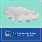 Materasso per culla e lettino 2 in 1 Sealy Cozy Cool Hybrid: rigido, in gel espanso, ipoallergenico, spessore 14,6 cm