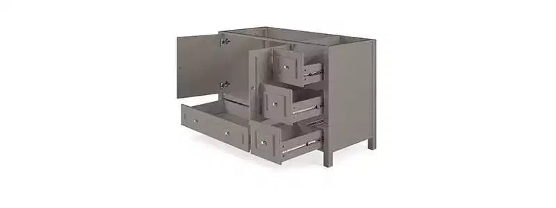 Gray Bathroom Vanity Cabinet, 121.9 cm