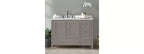 Gray Bathroom Vanity Cabinet, 121.9 cm