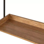 Specchio da parete decorativo Rheeves 66 x 66 cm con mensola Marrone/Nero rustico - Kate & Laurel All Things Decor