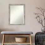 Specchio da Parete Incorniciato Dove Square Graywash 20" x 26" - Amanti Art