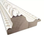 Square Wood Wall Mirror with Distressed Cream Frame, 81.3 × 81.3 cm