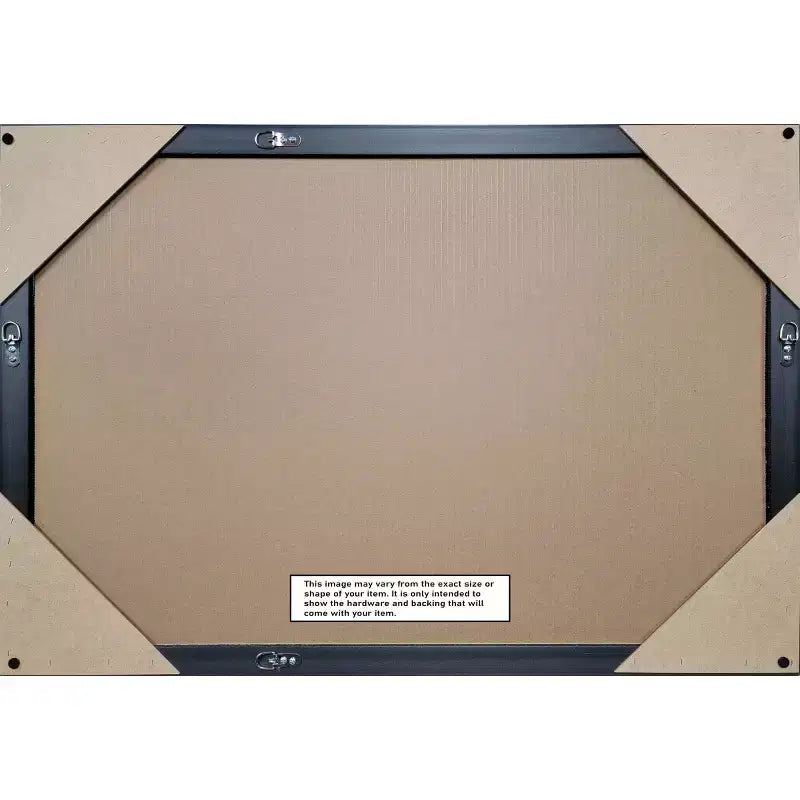 Square Wood Wall Mirror with Distressed Cream Frame, 81.3 × 81.3 cm