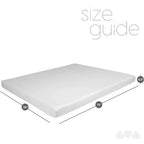 11.4 cm Memory Foam Sofa Bed Replacement Mattress with Washable Cover