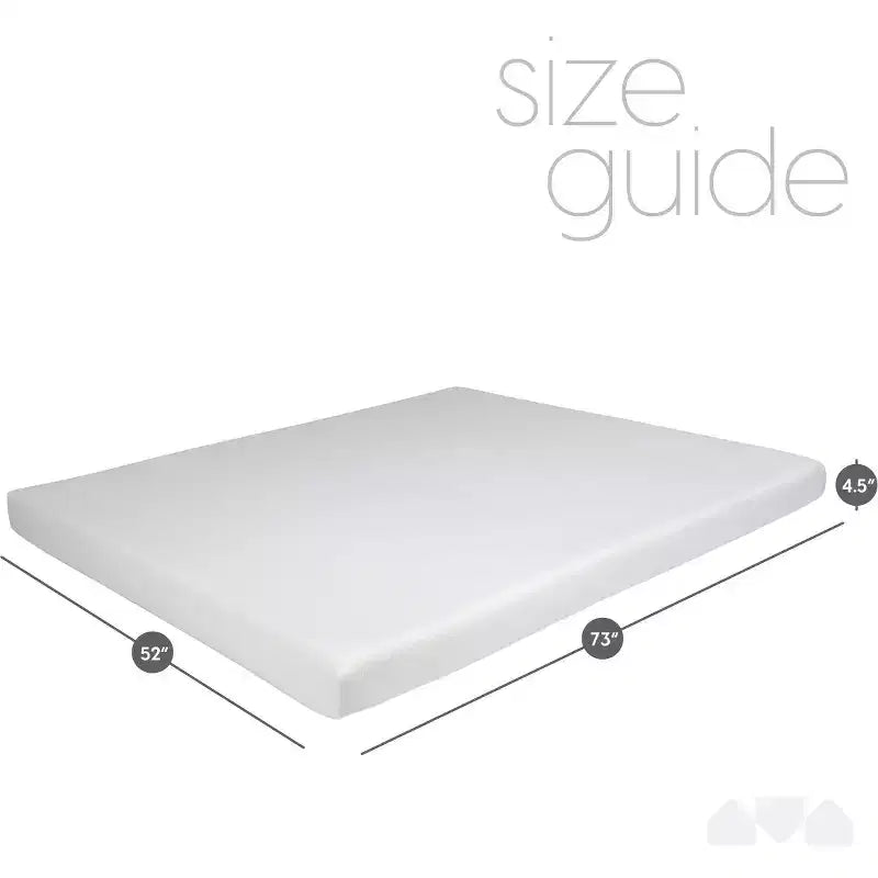11.4 cm Memory Foam Sofa Bed Replacement Mattress with Washable Cover