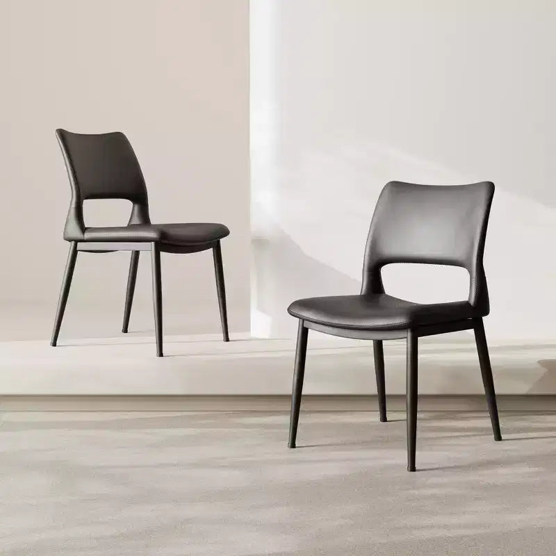 Vatros Modern PU Leather Dining Chairs Set of 2