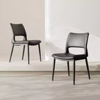 Vatros Modern PU Leather Dining Chairs Set of 2