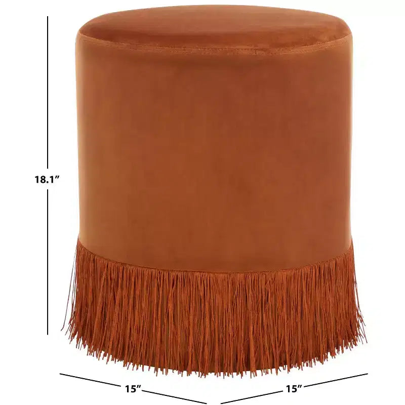 Reika Ottoman With Tassel - OTT7506 - Safavieh