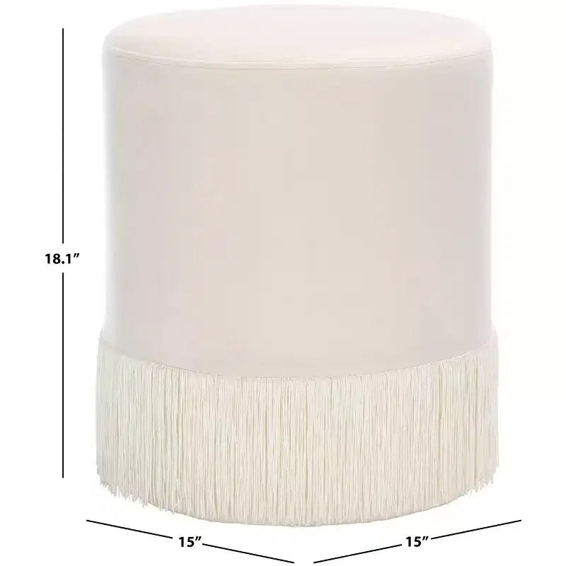 Reika Ottoman With Tassel - OTT7506 - Safavieh