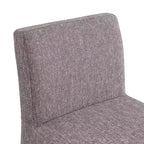 Meridian Furniture,Gramercy Brown Linen Textured Fabric Stool
