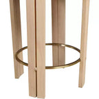 Meridian Furniture,Harrison Cream Vegan Leather Counter Stool