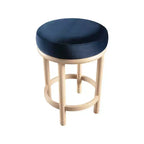 Meridian Furniture,Monette Navy Velvet Counter Stool