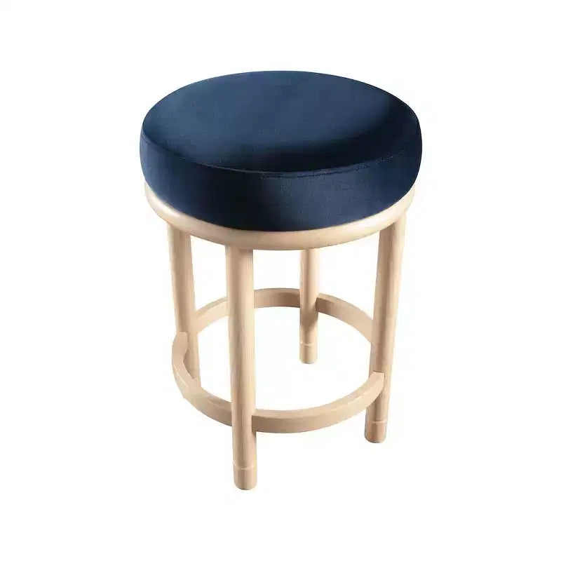 Meridian Furniture,Monette Navy Velvet Counter Stool