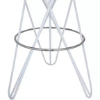 Meridian Furniture,Mercury White Iron Bar Stool