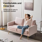 VINGLI 56 Modern Loveseat,Small Sofa Couch Deep Seat for Living Room,2-Seater Loveseat Sofa