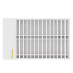 Hair Color Organizer Rack, Wall Mounted Adjustable Salon Storage Cabinet, Black