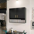 Hair Color Organizer Rack, Wall-Mounted Adjustable Shelves Salon Cabinet, White