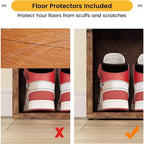 GustoWave Shoe Storage Bench with Cushion, 10-Cubby Shoe Rack, Adjustable Shelves, Multifunctional Shoe Organizer Bench for Entryway, Mudroom, Hallway