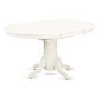 HomeStock Belmont Solid Wood Dining Table Set 7-Piece - 6 Parson Dining chair and Round Table