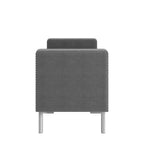 HL Home Furnishings,Square Arm Tufted Storage Ottoman