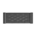 HL Home Furnishings,Square Arm Tufted Storage Ottoman