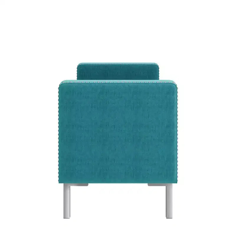 HL Home Furnishings,Square Arm Tufted Storage Ottoman