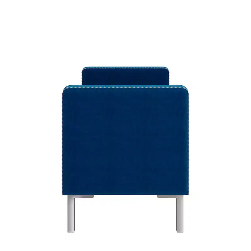 HL Home Furnishings,Square Arm Tufted Storage Ottoman