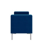 HL Home Furnishings,Square Arm Tufted Storage Ottoman