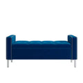 HL Home Furnishings,Square Arm Tufted Storage Ottoman