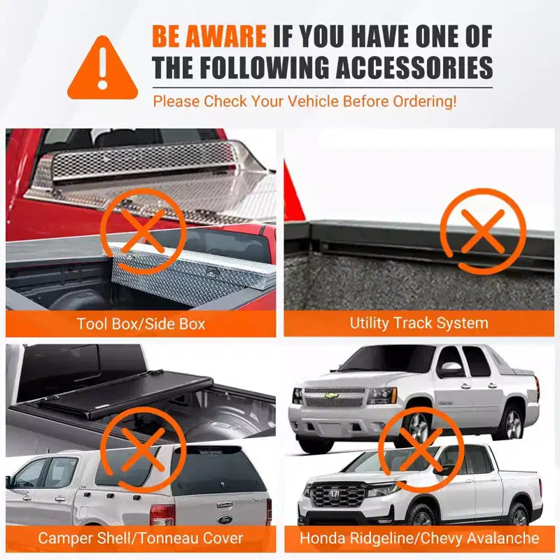 Truck Rack Ladder Rack - 71 Aluminum 800lb Capacity, No-Drill C-Clamps, Universal Fit for Pickup Beds, Powder Coated
