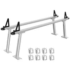Truck Rack Ladder Rack - 71 Aluminum 800lb Capacity, No-Drill C-Clamps, Universal Fit for Pickup Beds, Powder Coated