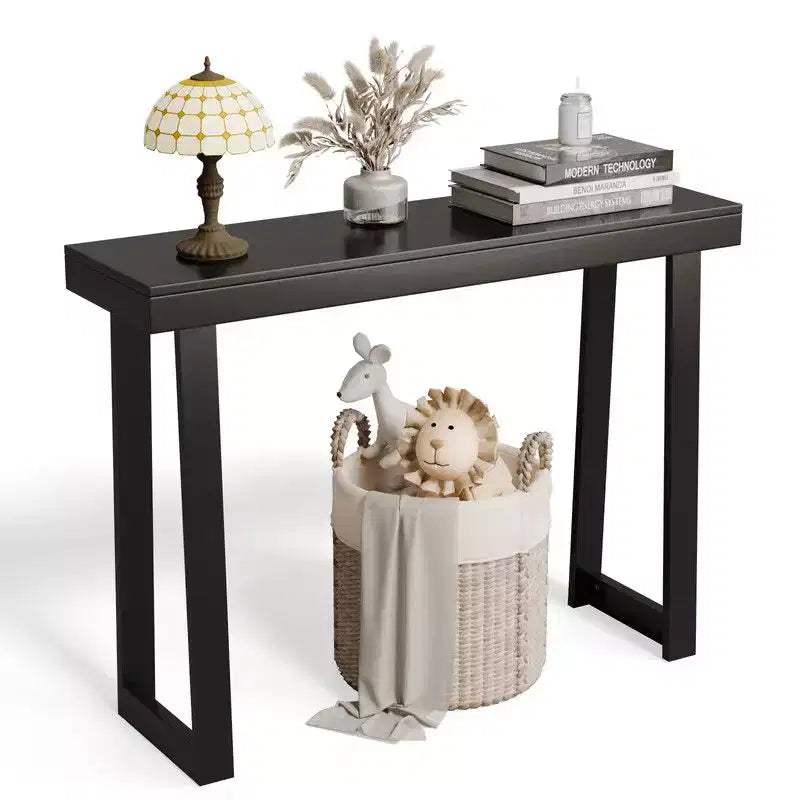 Karl Home |Modern Console Table Solid Wood for Entryway or Hallway Decor