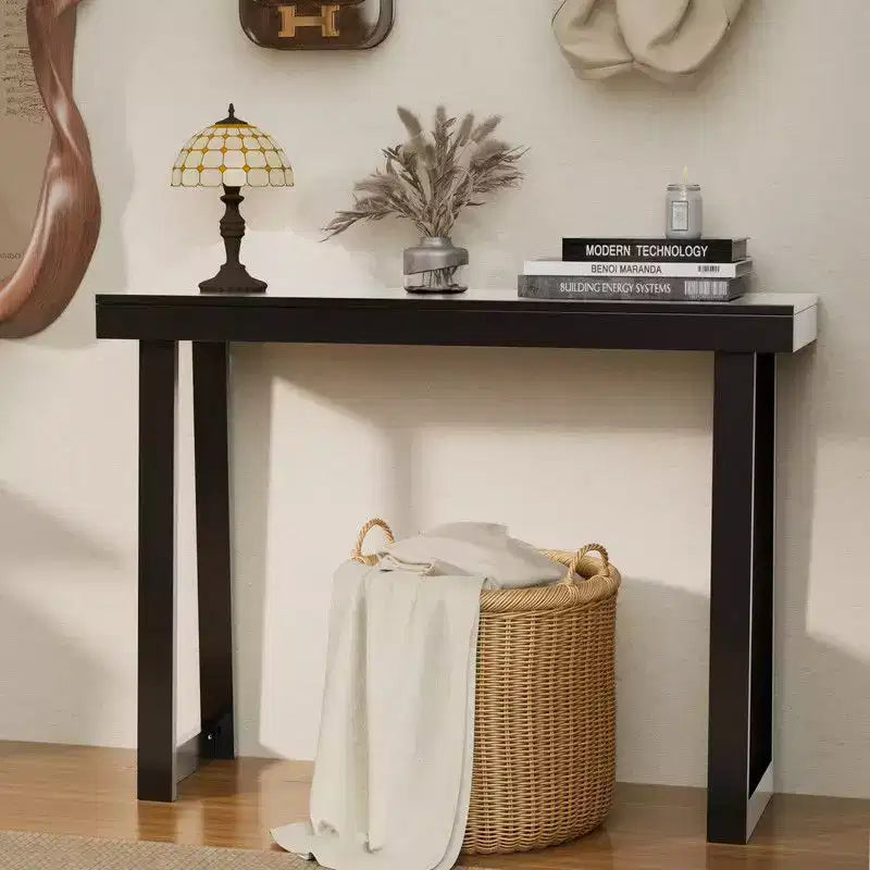 Karl Home |Modern Console Table Solid Wood for Entryway or Hallway Decor