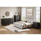 Modern 5-Drawer Dresser - Gold Handle Large Storage for Bedroom & Living Room