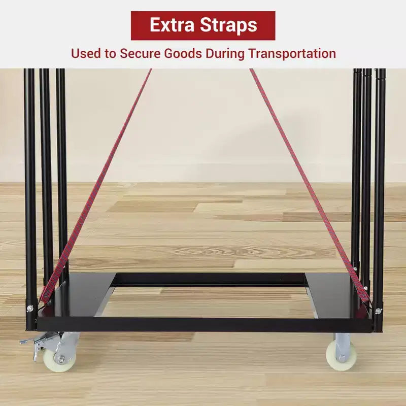 Drywall Cart Panel Truck, Heavy Duty 1500LBS Capacity Steel Platform Cart w/4 Wheels, Folding Utility Cart for Drywall, Lumber, Mattress