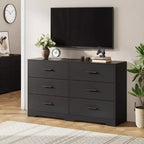 6-Drawer Chest of Drawers with Deep Drawers and Anti-Tip Device, Modern Dresser for Home, Office & Living Room