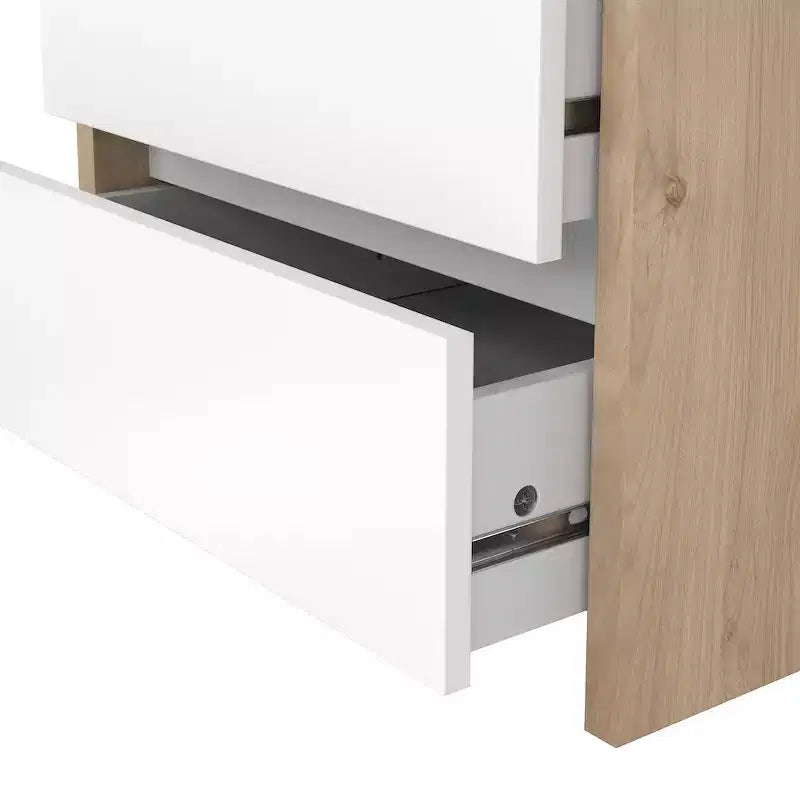 Tvilum,Next 17-Inch Tall 2-Drawer Nightstand End Table