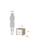 Tvilum,Next 17-Inch Tall 2-Drawer Nightstand End Table