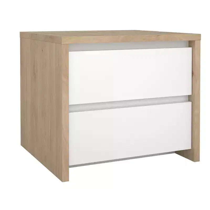 Tvilum,Next 17-Inch Tall 2-Drawer Nightstand End Table