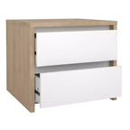 Tvilum,Next 17-Inch Tall 2-Drawer Nightstand End Table