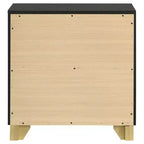 Coaster,Caraway 2-drawer Nightstand Black