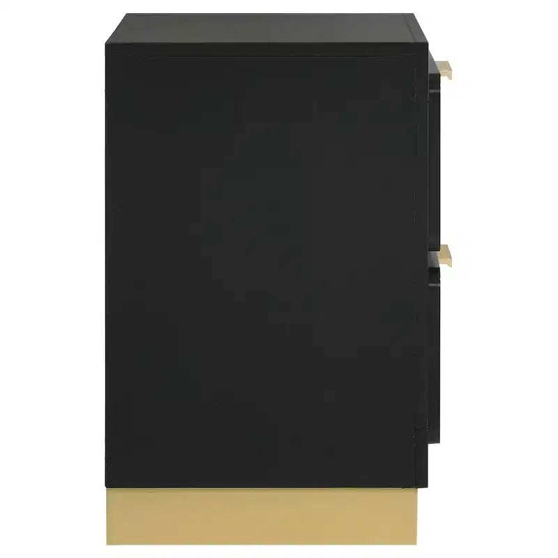 Coaster,Caraway 2-drawer Nightstand Black