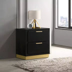 Coaster,Caraway 2-drawer Nightstand Black