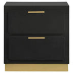 Coaster,Caraway 2-drawer Nightstand Black