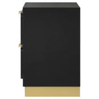 Coaster,Caraway 2-drawer Nightstand Black
