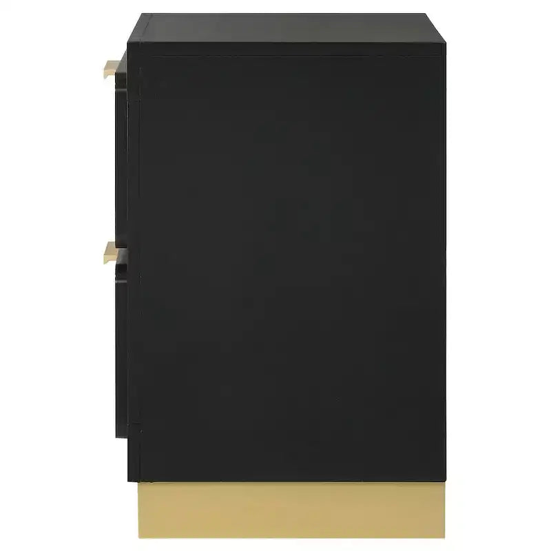 Coaster,Caraway 2-drawer Nightstand Black